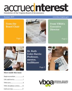 Bulletin d'information d'été 2019