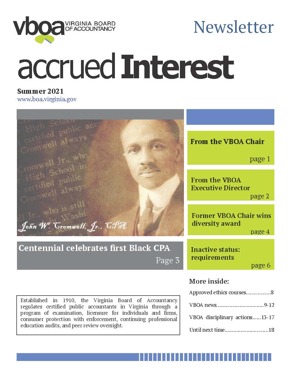 Lettre d'information de l'été 2021